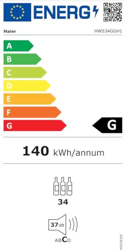 Haier Cantina Vino HWS34GGH1, 34 Bottiglie - immagine 8