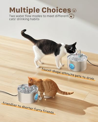 Fontanella per Gatti in Acciaio 2.2L - immagine 5
