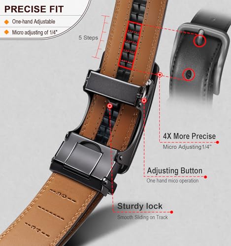 Cintura Uomo Bulliant in Pelle con Fibbia Automatica - immagine 3