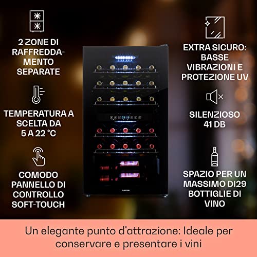 Cantinetta Vino KLARSTEIN Refrigerata a Zona Doppia - immagine 1