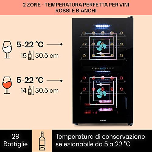 Cantinetta Vino KLARSTEIN Refrigerata a Zona Doppia - immagine 2