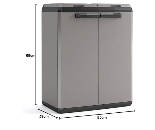 Keter Split Cabinet Recycling Basic 68x39x85 cm - immagine 5