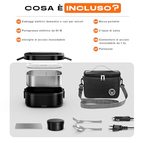 Scaldavivande Elettrico Portatile 80W 1,5L - immagine 3