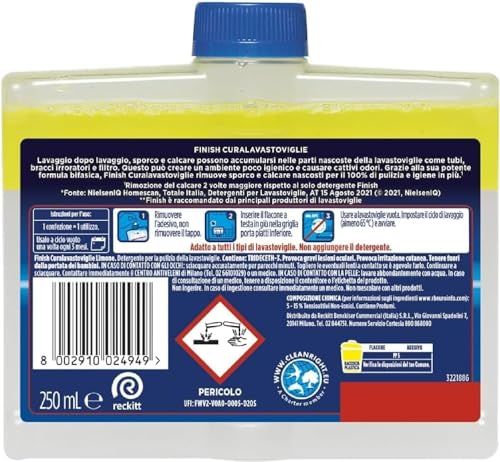 Finish Additivo Lavastoviglie Limone 250 ml - immagine 2