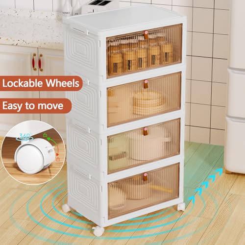 Scatole portaoggetti impilabili 23 L con ruote - immagine 2