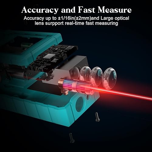 Misuratore Laser Kiprim 50M con LCD e Bolla - immagine 4