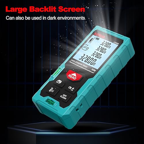 Misuratore Laser Kiprim 50M con LCD e Bolla - immagine 5