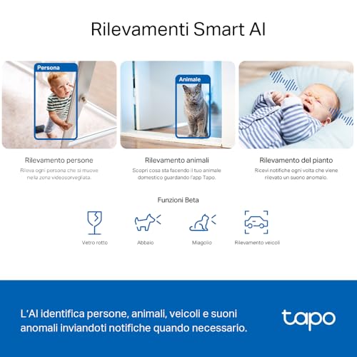 Tapo C230 Telecamera Wi-Fi Interno 3K 5MP - immagine 6