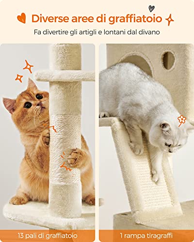 Feandrea Albero per Gatti XXL 206 cm - immagine 5