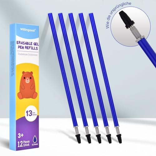 Refill Penna Gel Cancellabile Blu - 14 Pezzi - immagine 3