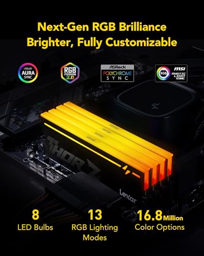 Lexar THOR Z Series RGB RAM DDR5 32GB Kit - immagine 3
