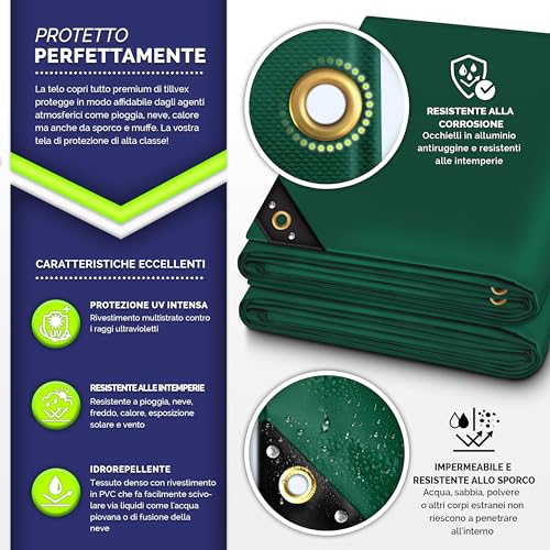 Telone di copertura PVC impermeabile 650 g/m² - immagine 1