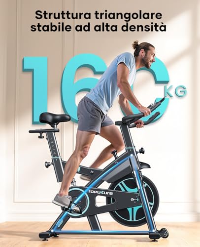 Cyclette Toputure con App e 100 Livelli di Resistenza - immagine 2