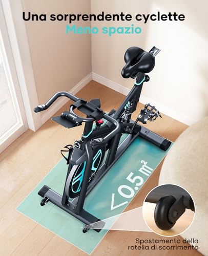 Cyclette Toputure con App e 100 Livelli di Resistenza - immagine 8