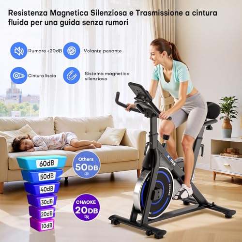 CHAOKE Cyclette da Casa Silenziosa con App - immagine 2