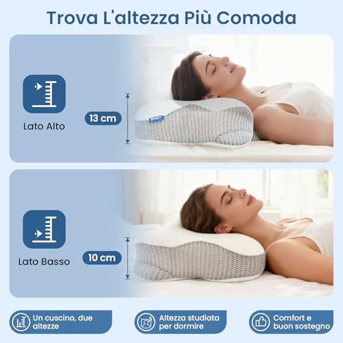 Cuscino Cervicale Ortopedico Memory Foam - immagine 4