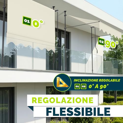 Tenda da Sole a Bracci con Manovella tillvex - immagine 1