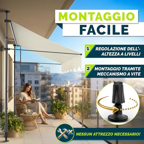 Tenda da Sole a Bracci con Manovella tillvex - immagine 2