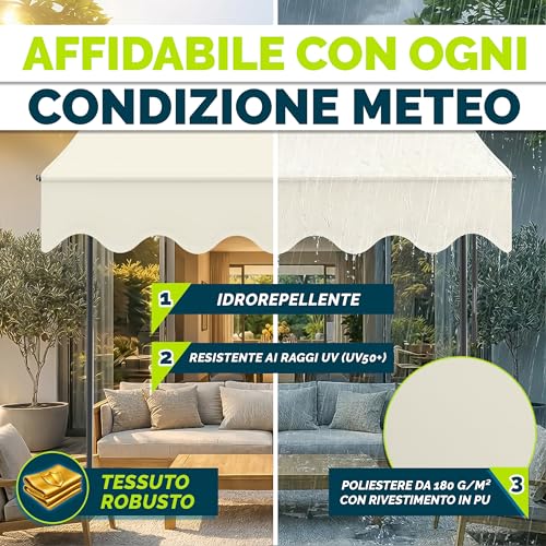 Tenda da Sole a Bracci con Manovella tillvex - immagine 3