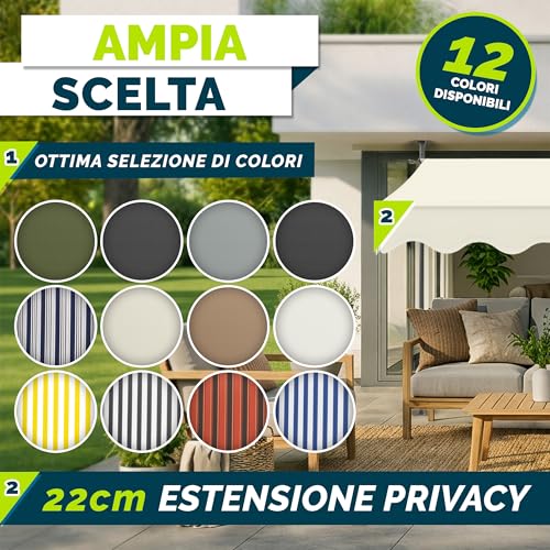 Tenda da Sole a Bracci con Manovella tillvex - immagine 6