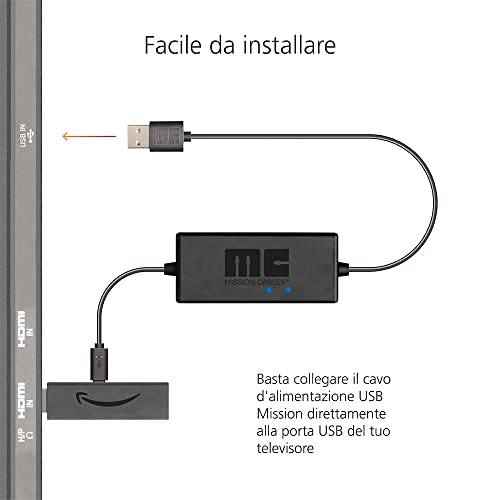 Amazon Fire TV Stick HD con cavo alimentazione USB - immagine 3