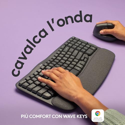 Logitech Wave Keys tastiera wireless ergonomica - immagine 1