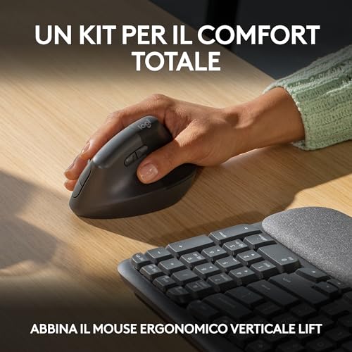 Logitech Wave Keys tastiera wireless ergonomica - immagine 8