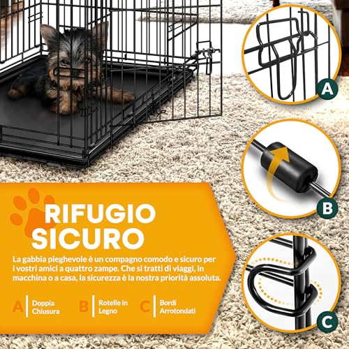 TRESKO Gabbie Pieghevoli per Animali XXL - immagine 2