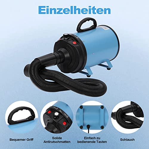 XKISS Soffiatore per Cani 3200W con Ugelli Diversi - immagine 2