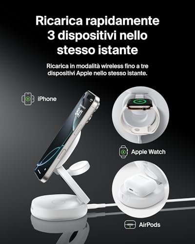 Belkin BoostCharge Caricatore Wireless 3 in 1 - immagine 1