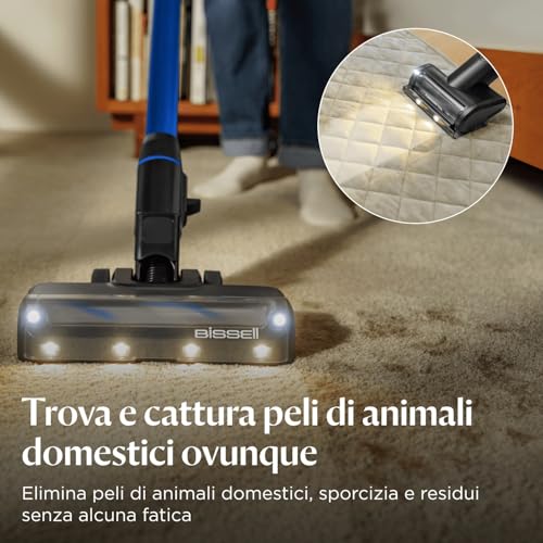 BISSELL PowerClean FurFinder, Aspirapolvere Senza Fili - immagine 1