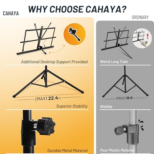 Leggio Spartiti Musicali CAHAYA 2-in-1 - immagine 1