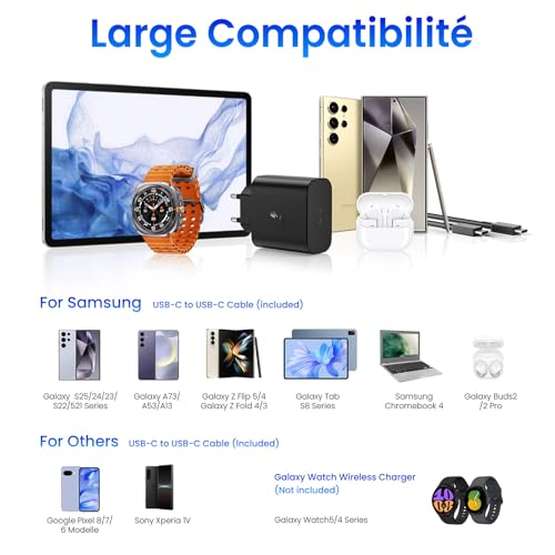 Caricabatterie USB C 45W per Samsung Galaxy - immagine 2