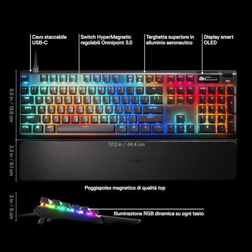 SteelSeries Apex Pro Gen 3 Tastiera Meccanica - immagine 2
