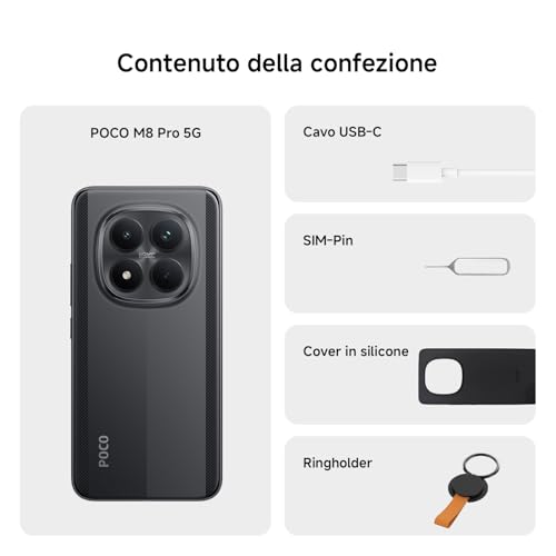 Xiaomi POCO M8 Pro 5G, 12+512GB, Display AMOLED - immagine 3