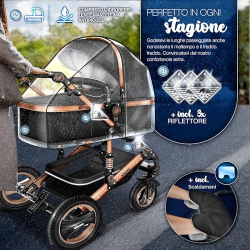 KIDUKU 3 in 1 Passeggino Completo Trio - immagine 3