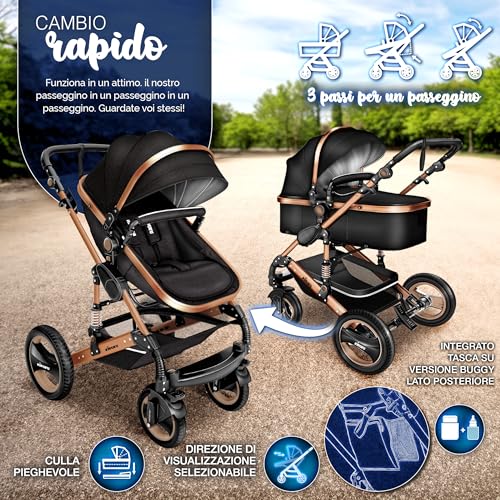 KIDUKU 3 in 1 Passeggino Completo Trio - immagine 4