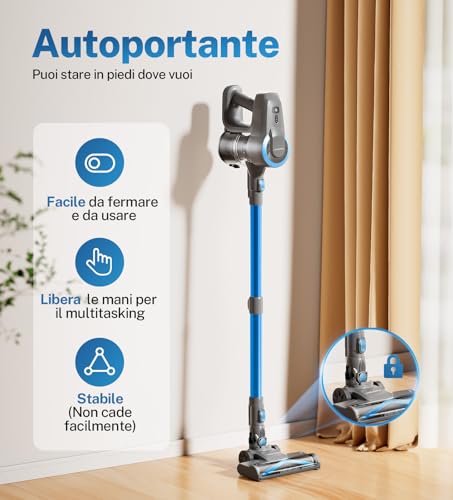 Aspirapolvere Senza Fili 28KPa Potente - immagine 7