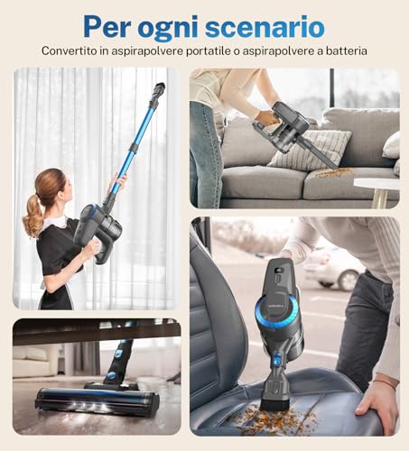 Aspirapolvere Senza Fili 28KPa Potente - immagine 8