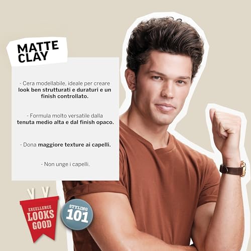 American Crew Matte Clay, Cera Capelli Uomo 85g - immagine 2