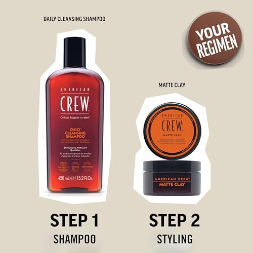 American Crew Matte Clay, Cera Capelli Uomo 85g - immagine 5