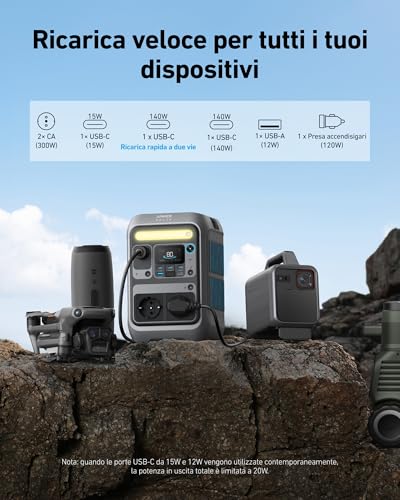 Anker SOLIX C300 centrale elettrica portatile - immagine 2