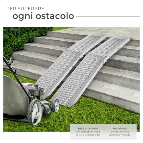Set di 2 Rampe di Carico Pieghevoli in Acciaio - immagine 2