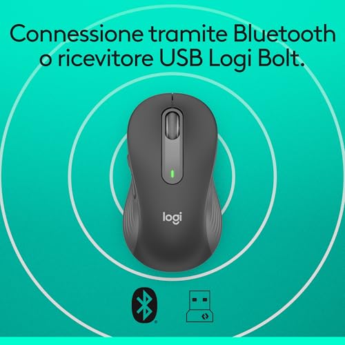 Logitech Signature M650 Mouse Wireless per Mani Piccole - immagine 6