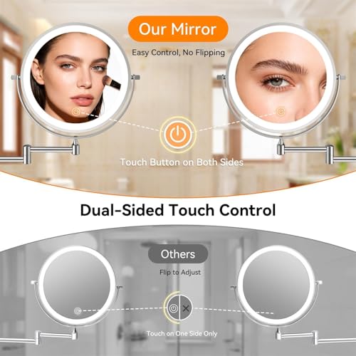 Specchio Trucco Auxmir 30X LED Estensibile - immagine 2