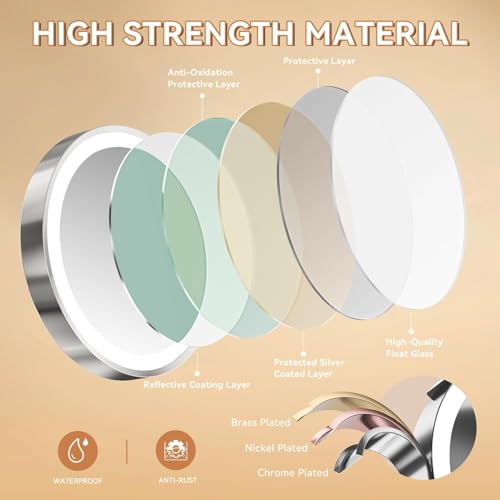 Specchio Trucco Auxmir 30X LED Estensibile - immagine 5