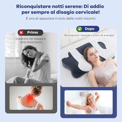 Cuscino Cervicale Memory Foam Ergonomico - immagine 3