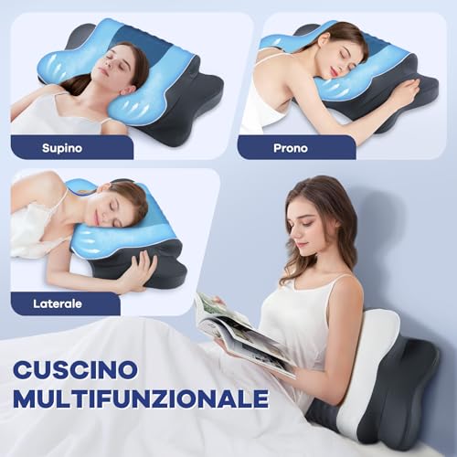 Cuscino Cervicale Memory Foam Ergonomico - immagine 5