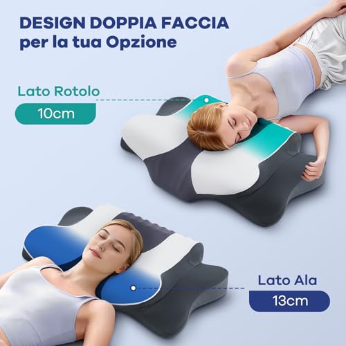 Cuscino Cervicale Memory Foam Ergonomico - immagine 6