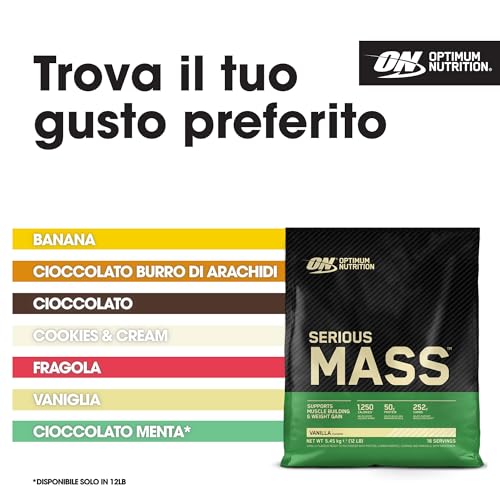 Optimum Nutrition Serious Mass Gainer Vaniglia 5.45kg - immagine 6